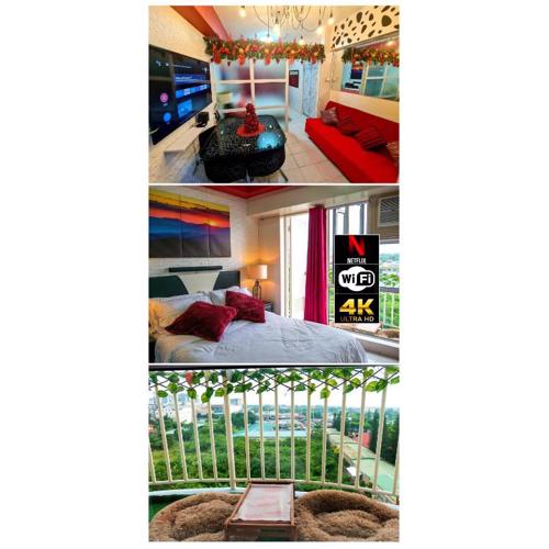 The Red Keep Condotel Tagaytay Cityland Prime Residences with 55in 4k TV & Netflix