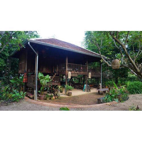 Traditional Lanna house near hot spring