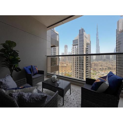 Trophy Stays - Supreme Sunrise Suites w Burj Khalifa view - Studio