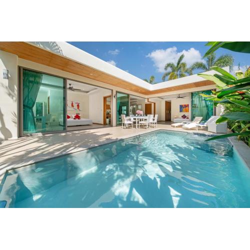 Tropical 2BR Pool Villa Kate, Gated Residence, near Rawai and NaiHarn Beach