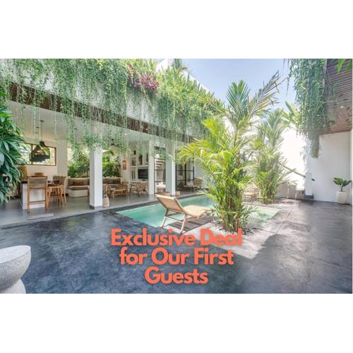 Tropical 3BR Villa with Pool and Rooftop Near Pererenan