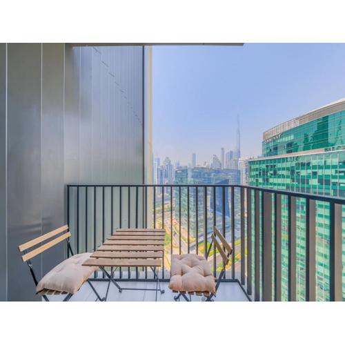 TRPS - Ahad Residences, Business Bay - Full Burj Khalifa View - Modern Furnished Studio