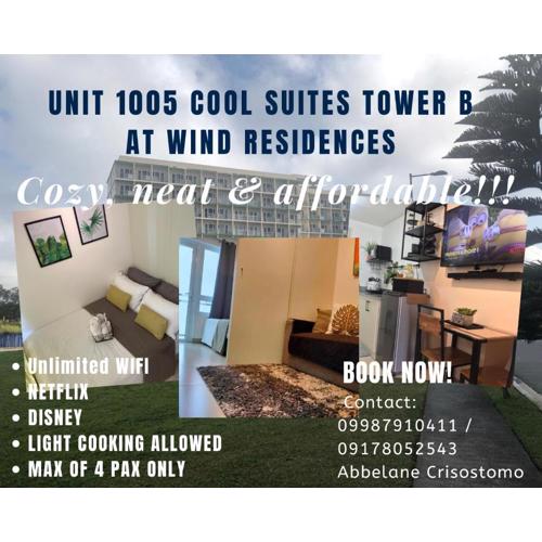 Unit 1005 Tower B Cool Suites at Wind Residences