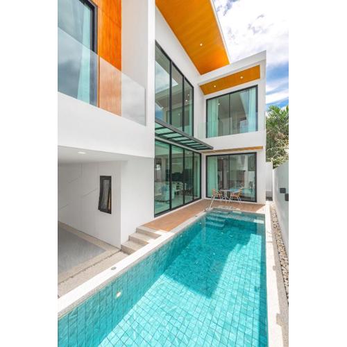 V190 Tropical Oasis 3BR Villa with Pool & Bathtub