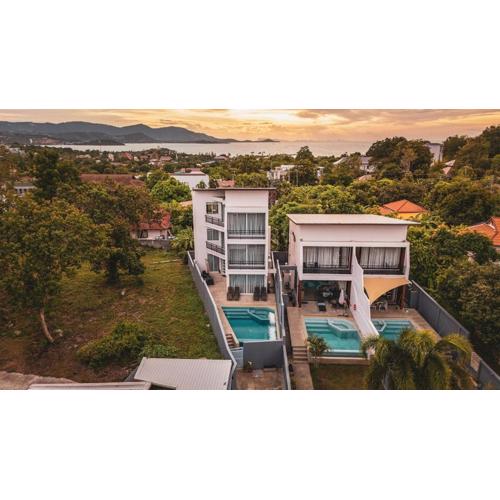 V240 Sea View Front & Back Pool, 3 Min to Beach