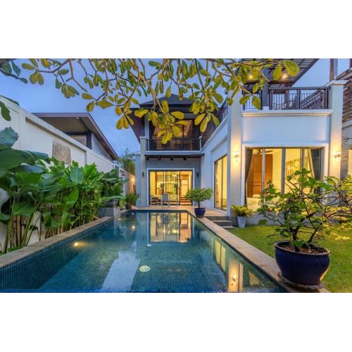 V241 3BR Peaceful Pool Villa, Garden & Jacuzzi