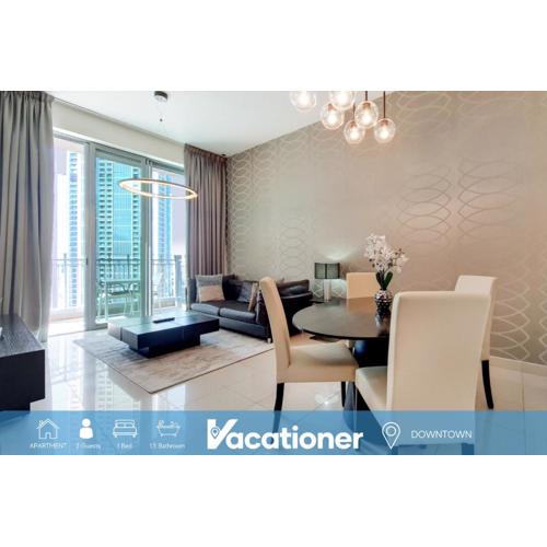 Vacationer I Downtown 1 Bedroom I Close to Burj Khalifa & Dubai Mall I Free Parking, Pool, Gym & Wi-Fi
