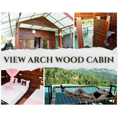 View arch wood cabin