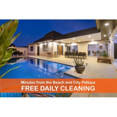 Villa Bos 5 minutes to the Beach in Jomtien