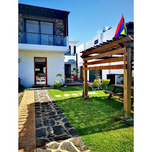 Villa Grain de café, 4 chambres piscine accès plage