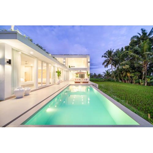 Villa Mayani - Luxe Minimalist 2BR with Rice Field View & Gym