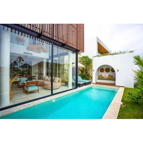 Villa Oria Canggu - Brand new 3BR mediterranean Villa with Ricefield sunset view