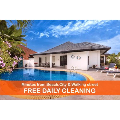 Villa Sabai minutes to City, Beach, Walkingstreet