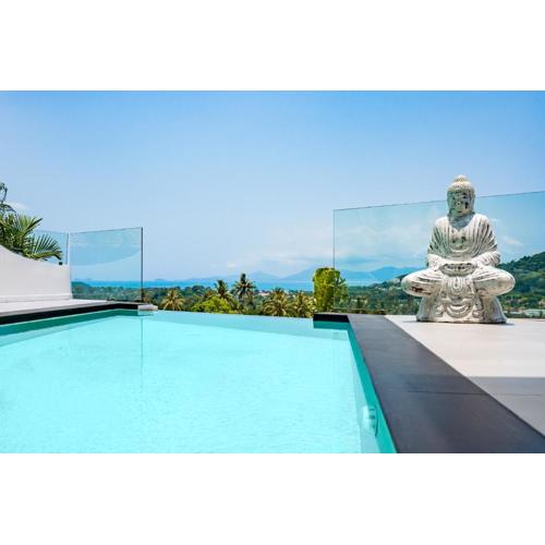 Villa SAYAM, vue mer panoramique & piscine infinity privée à Bophut