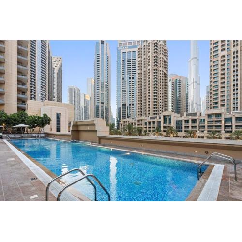 Walk to Dubai Mall 2BR Apartment with Balcony and Pool