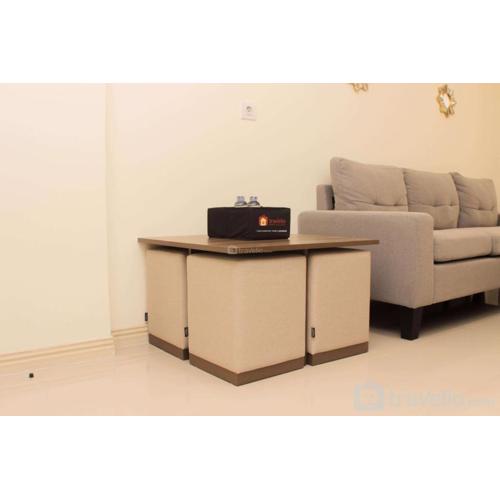 Warm and Cozy Living 3BR at Meikarta Apartment By Travelio