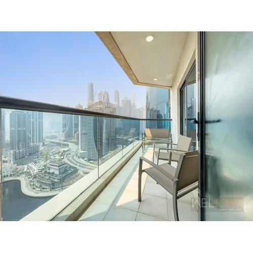 WelHome - Stunning High-Rise with Canal View Near MarinaMall