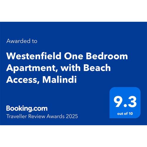 Westenfield One Bedroom Apartment, with Beach Access, Malindi