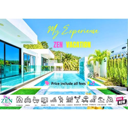 Zen Family - All-Inclusive-Pool - Playground - Panoramic Rooftop-4BR-3BA - Beach Minutes Away